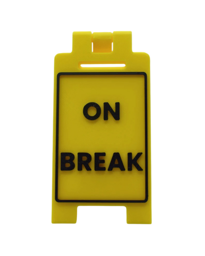 Personalised Desk Caution Sign - Brooks3DPrint