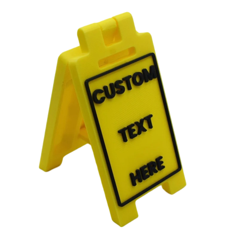 Personalised Desk Caution Sign - Brooks3DPrint