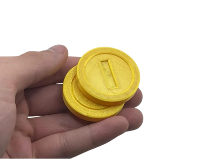 Fidget Gold 1 Coin & Star Coin, Magnetic Slider Toy - Brooks3DPrint