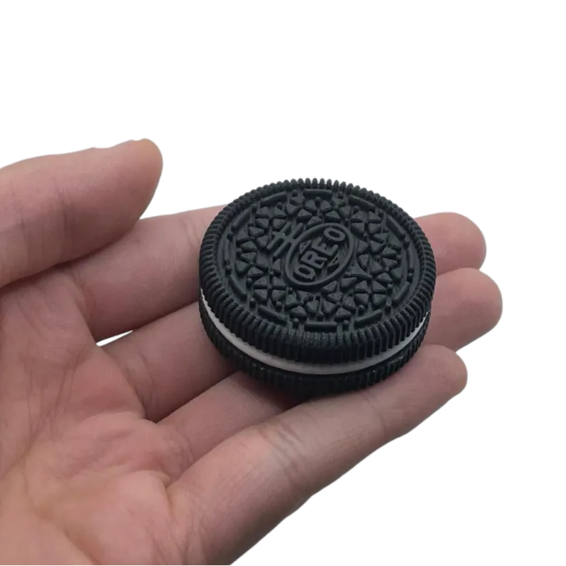 Fidget Cookies & Cream Biscuit, Magnetic Slider Toy - Brooks3DPrint