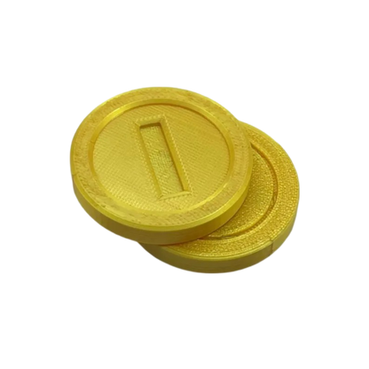 Fidget Gold 1 Coin & Star Coin, Magnetic Slider Toy - Brooks3DPrint