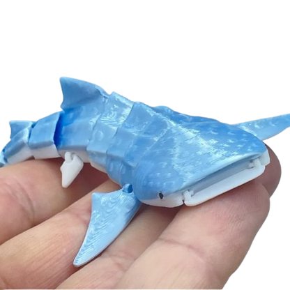 Whale Shark 3D Printed Articulated Fidget Toy Gift