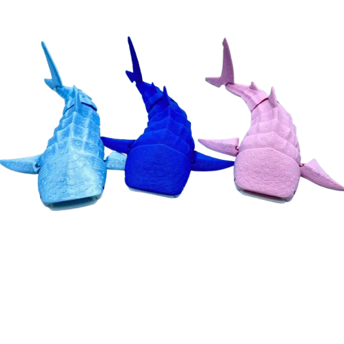 Whale Shark 3D Printed Articulated Fidget Toy Gift
