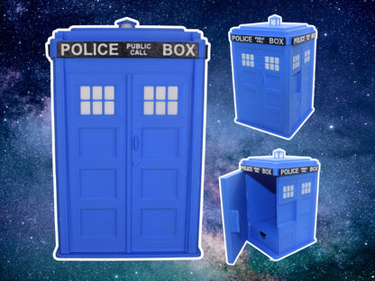 MTG Tardis Deck Box | EDH / Commander | Magic The Gathering | Card Box with Dice Storage - Brooks3DPrint