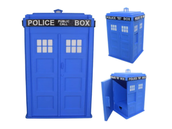 MTG Tardis Deck Box | EDH / Commander | Card Box with Dice Storage - Brooks3DPrint