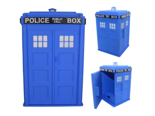 MTG Tardis Deck Box | EDH / Commander | Card Box with Dice Storage - Brooks3DPrint