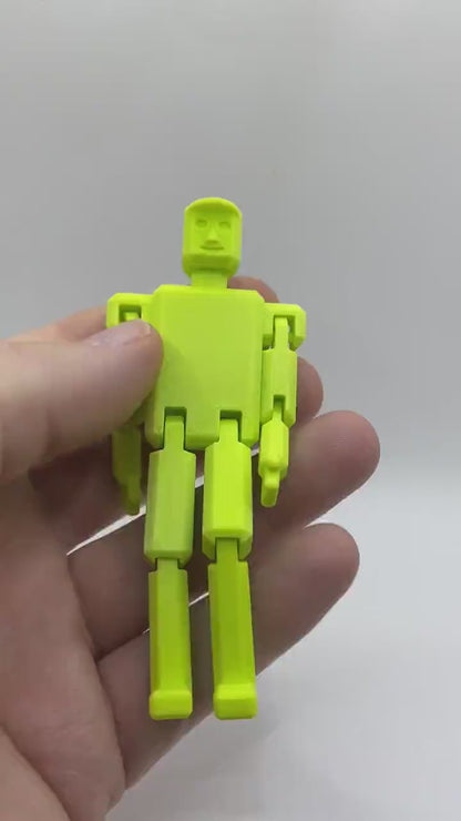 Fidget Man 3D Printed Flexible Stress Relief Sensory Toy for Kids & Adults Gifts