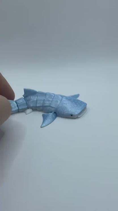 Whale Shark 3D Printed Articulated Fidget Toy Gift