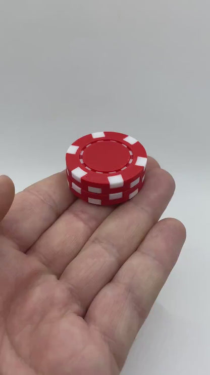 Fidget Poker Chip Magnetic Slider 3D Printed fidget toy Gift